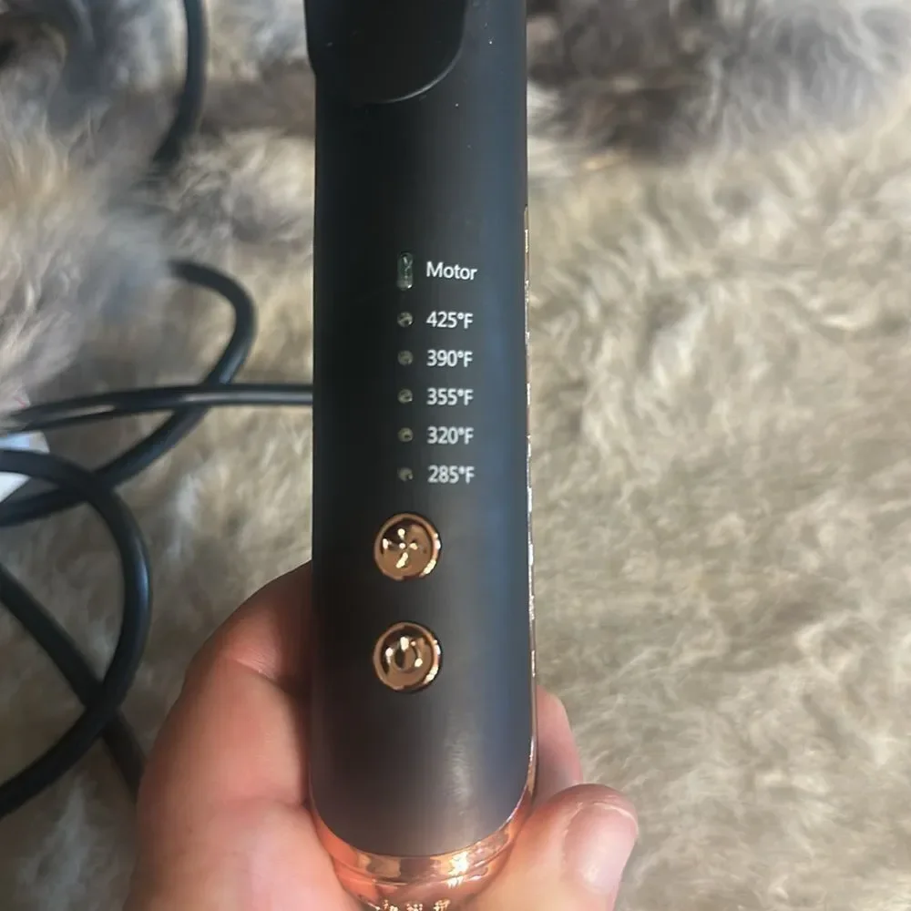 Black Hair Straightener with Rose Gold Accents vortex beauty NWOT (3537)